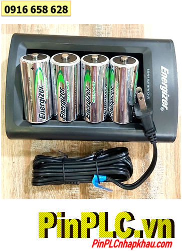 Energizer CHFC3 (4 Energizer NH50-BP2) Máy sạc Pin đa năng AA, AAA, C, D, 9v-Kèm sẳn 4 pin sạc Energizer D2500mAh-1.2v